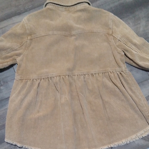 Entro Women's Tan Corduroy Jacket Oversized Retro Size S - Picture 12 of 12